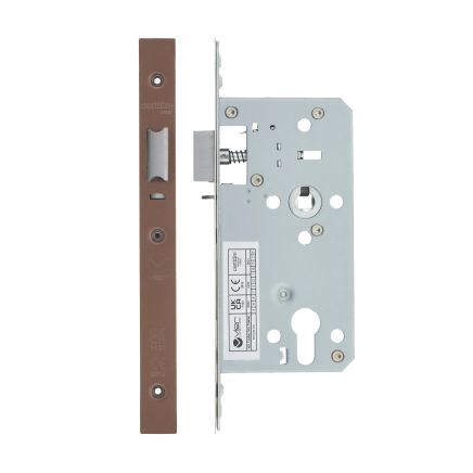 Zoo Hardware 2 Piece - DIN night latch - 72mm c/c - backset 55mm - Bronze