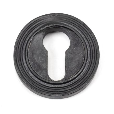 External Beeswax Round Euro Escutcheon (Beehive Rose)