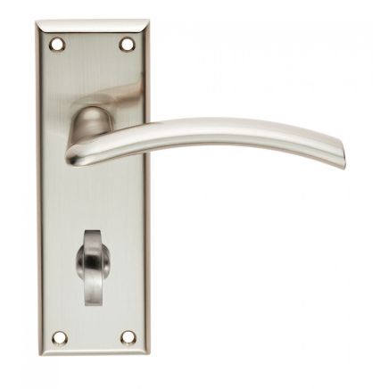 Serozzetta Trenta Lever On Bathroom Backplate - Satin Nickel
