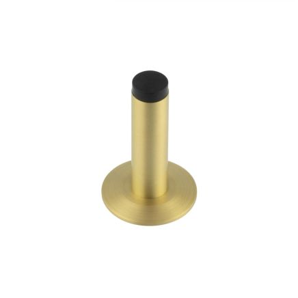Burlington Plain Wall Mounted Door Stops Chamfered Rose Satin Brass - By Frelan Hardware - BUR-970SB-972SB