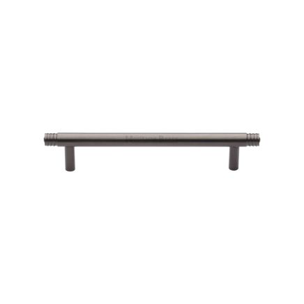 Heritage Brass Cabinet Pull Contour Design 128mm CTC Matt Bronze finish