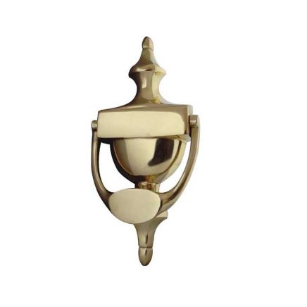 Jedo Urn Door Knockers 170mm Polished Brass - By Frelan Hardware - JV38SPB