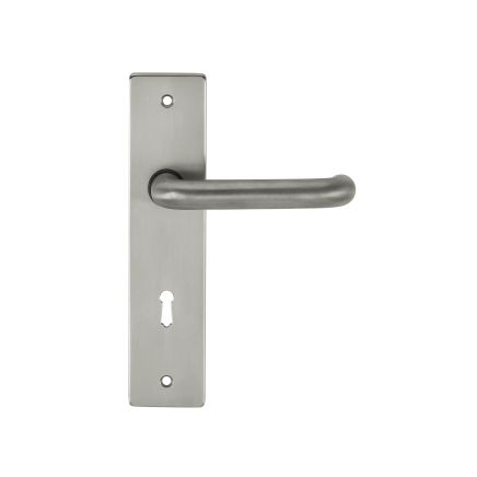 CleanTouch Anti-Bac RTD Safety Lever on Square Euro Backplate - Satin Chrome