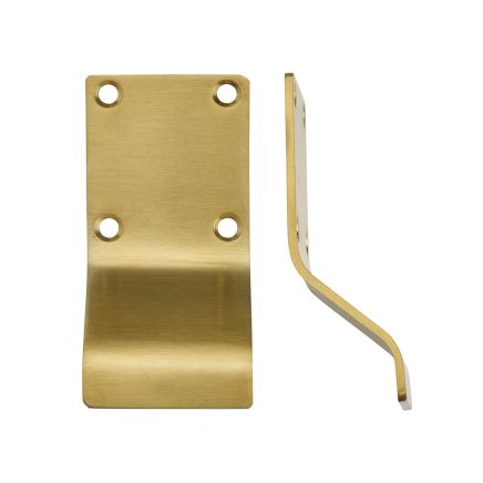 Zoo Hardware Cylinder Latch Pull - Blank Profile - 88mm x 43mm - PVD Satin Brass