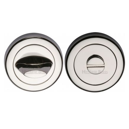 Heritage Brass Thumbturn & Emergency Release Polished Nickel finish