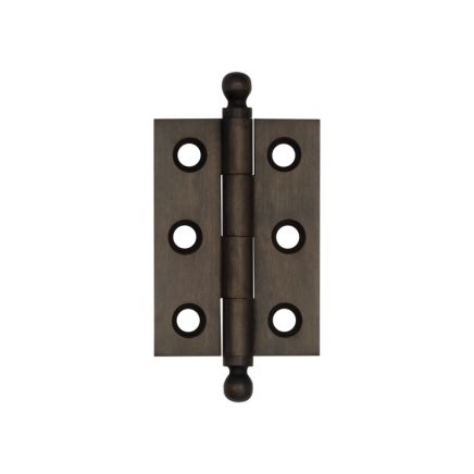 Hoxton Brass Finial Hinges 50x35mm Dark Bronze - By Frelan Hardware - HOX800DB