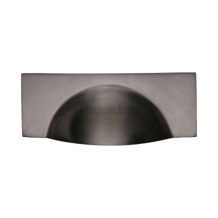 Heritage Brass Drawer Pull Hampshire Design 57mm CTC Matt Bronze Finish