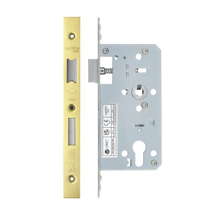 Zoo Hardware 2 Piece - DIN euro sashlock - 72mm c/c - backset 55mm - Gold
