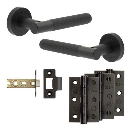 Complete Venice Door Handle Pack - Internal Doors - Black - By Frelan Hardware - JE-F2B-MB