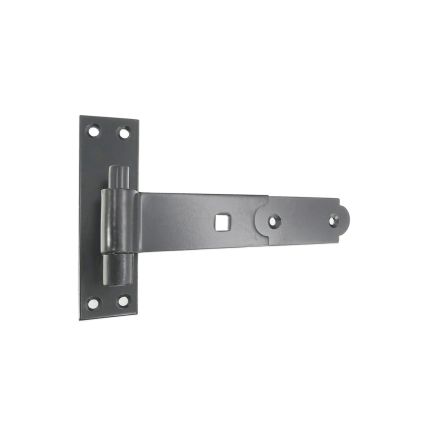 Hook and Band Hinge - Straight 8" - 200mm Black