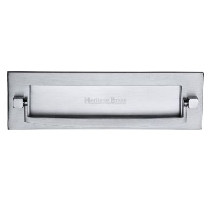 Heritage Brass Postal Knocker Satin Chrome finish