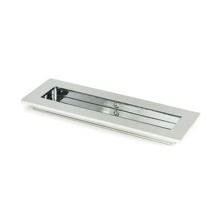 Polished Chrome 175mm Plain Rectangular Pull