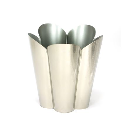 Smooth Nickel Flora Pot - Large