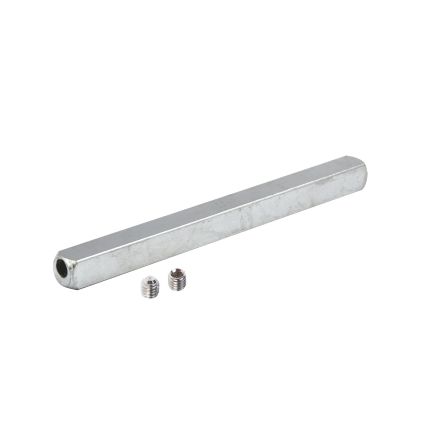 Zoo Hardware Spare Heso Spindle Pack - 2 x heso grub screws, 1 x heso spindle and allan key - Silver