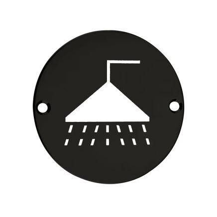 Zoo Hardware Shower - 76mm dia - Black