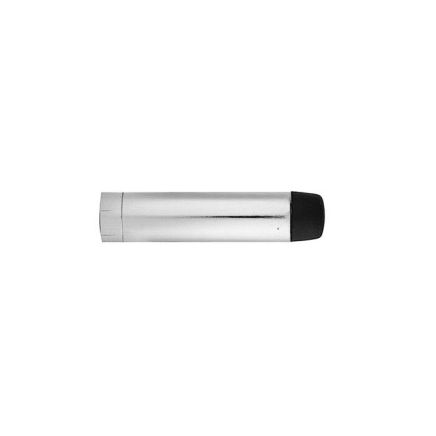 Wall Mounted Cylinder Doorstop  - Satin Chrome