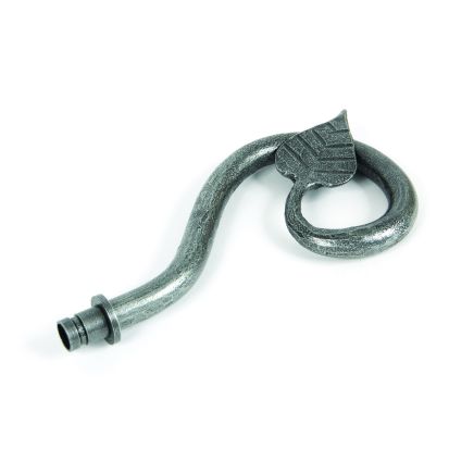 Pewter Leaf Curtain Finial (pair)