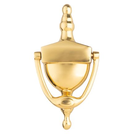Victorian Urn Door Knocker 152mm  - Polished Brass