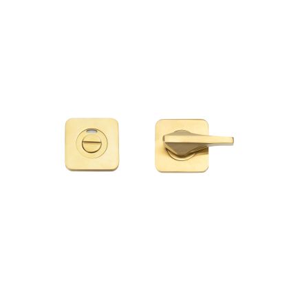 Zoo Hardware Accessible Turn & Indicator Release - Square Rose - PVD Satin Brass