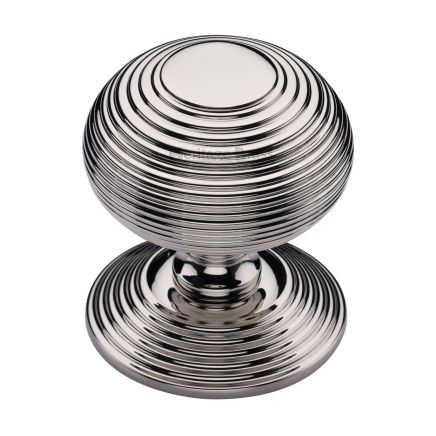 Heritage Brass Centre Door Knob Reeded Design 3 1/2 Polished Nickel Finish
UK Registered Design Number 6241152
