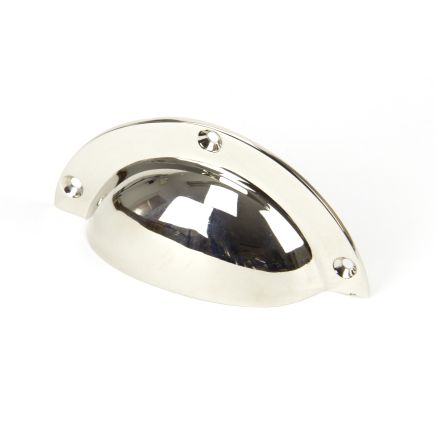 Polished Nickel 4" Plain Drawer Pull