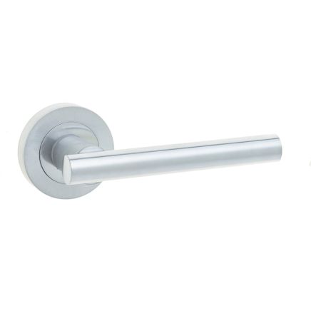 Petra Door Handles Satin Chrome - By Frelan Hardware - JV508SC