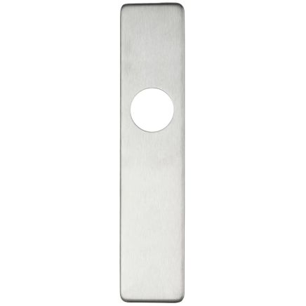Zoo Hardware Cover plate for 19 mm and 22mm RTD Lever on Backplate - Latch - Satin Stainless