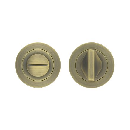 Zoo Hardware Turn & release on round rose - Antique Brass