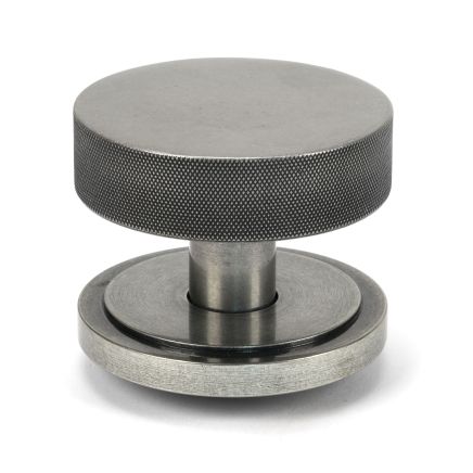 Pewter Brompton Centre Door Knob (Art Deco)