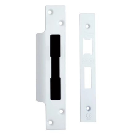 Zoo Hardware Spare Acc Pk for UK Sash Locks - contains Forend, Strike and Fixing Screws - White