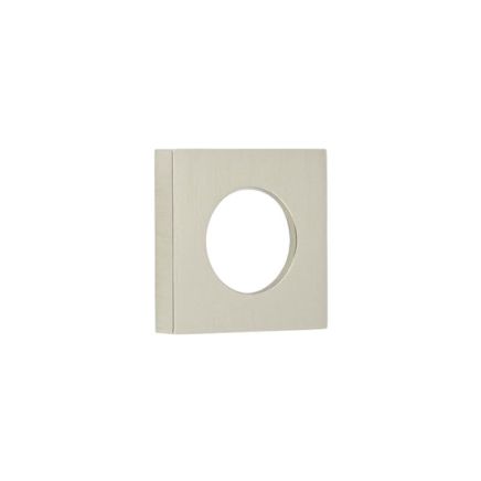 Burlington Square Plain Outer Rose Satin Nickel - By Frelan Hardware - BUR150SN