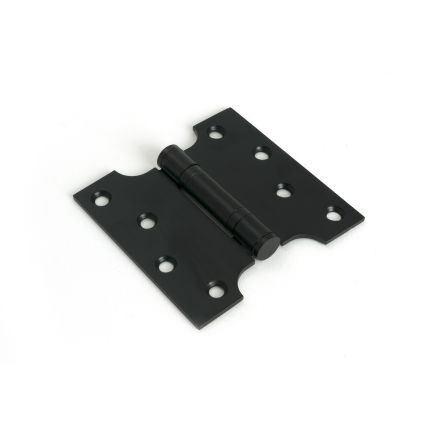 Black 4" x 2" x 4" Parliament Hinge (pair) ss