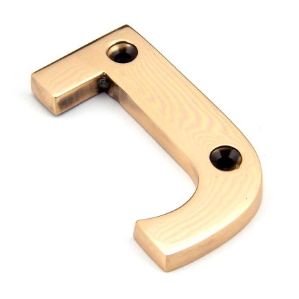 Polished Bronze Letter J