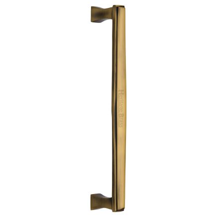 Heritage Brass Door Pull Handle Deco Design 305mm Antique Brass Finish