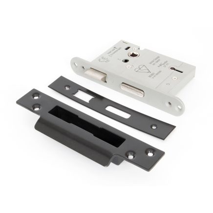 Black 3" 5 Lever Heavy Duty BS Sash Lock