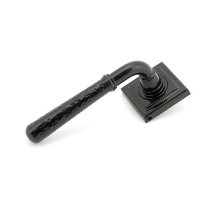 Black Hammered Newbury Lever on Rose Set (Square)
