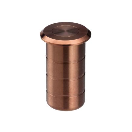 Zoo Hardware Dust Socket for Flush Bolts - Concrete 20mm dia. x 38mm - PVD Bronze