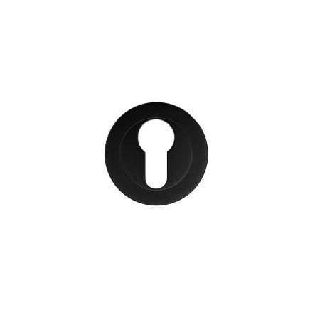 Zoo Hardware Euro Profile Escutcheon - Black