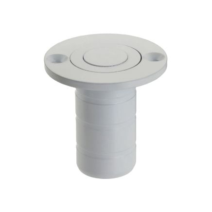 Zoo Hardware Dust Socket for Flush Bolts - Wood 20mm dia. x 38mm - Powder Coat White