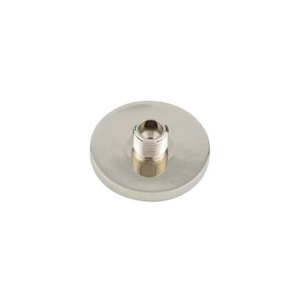 Burlington Knurled Bases to Suit Wall Mounted Doorstops 50mm Dia Polished Nickel - By Frelan Hardware - BUR969PN