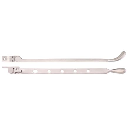 Zoo Hardware Bulb End Casement Stay - PVD Satin Nickel