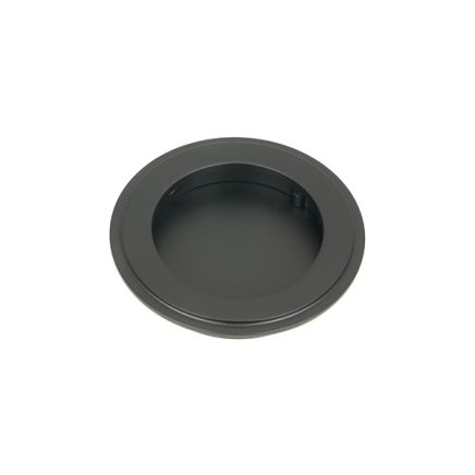 Matt Black 75mm Art Deco Round Pull