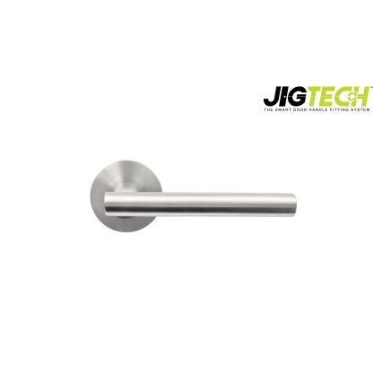 Jigtech Eden Lever On Rose Satin Chrome