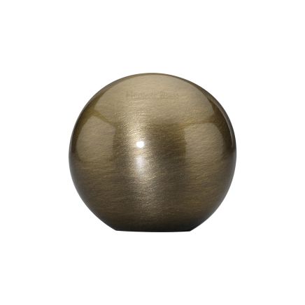 Heritage Brass Cabinet Knob Globe Design 25mm Antique Brass finish