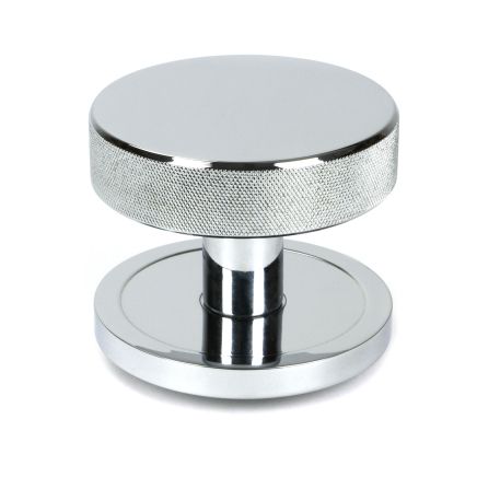 Polished Chrome Brompton Centre Door Knob (Plain)