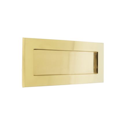 Jedo Plain Letterplates 355x115mm Polished Brass - By Frelan Hardware - JV36CPB