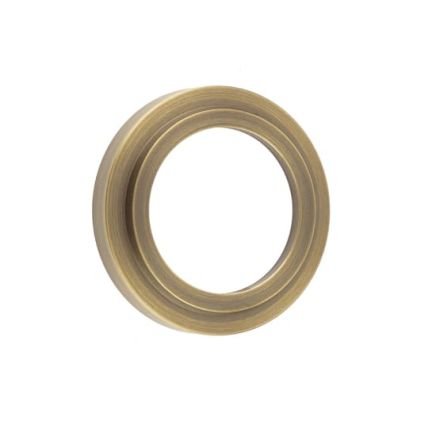 Burlington Stepped Outer Roses for Escutcheons Antique Brass - By Frelan Hardware - BUR73AB