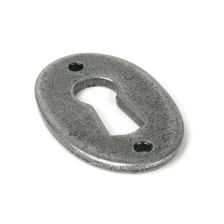 Pewter Oval Escutcheon