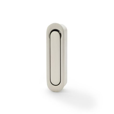 Alexander & Wilks - Radius Sliding Door Edge Pull - Satin Nickel