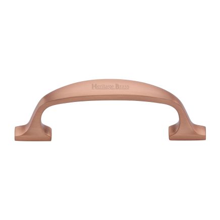 Heritage Brass Cabinet Pull Durham Design 76mm CTC Satin Rose Gold Finish